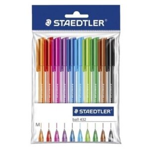 Staedtler 432 Ballpens Asstd - Set 10