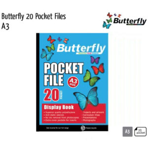 A3 20 Pocket Display File - Butterfly